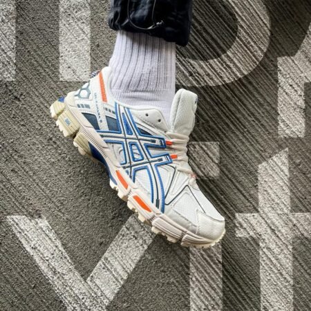 Buy First Copy Asics Gel Kahana 8 Cream Blue Orange Shoes Online India