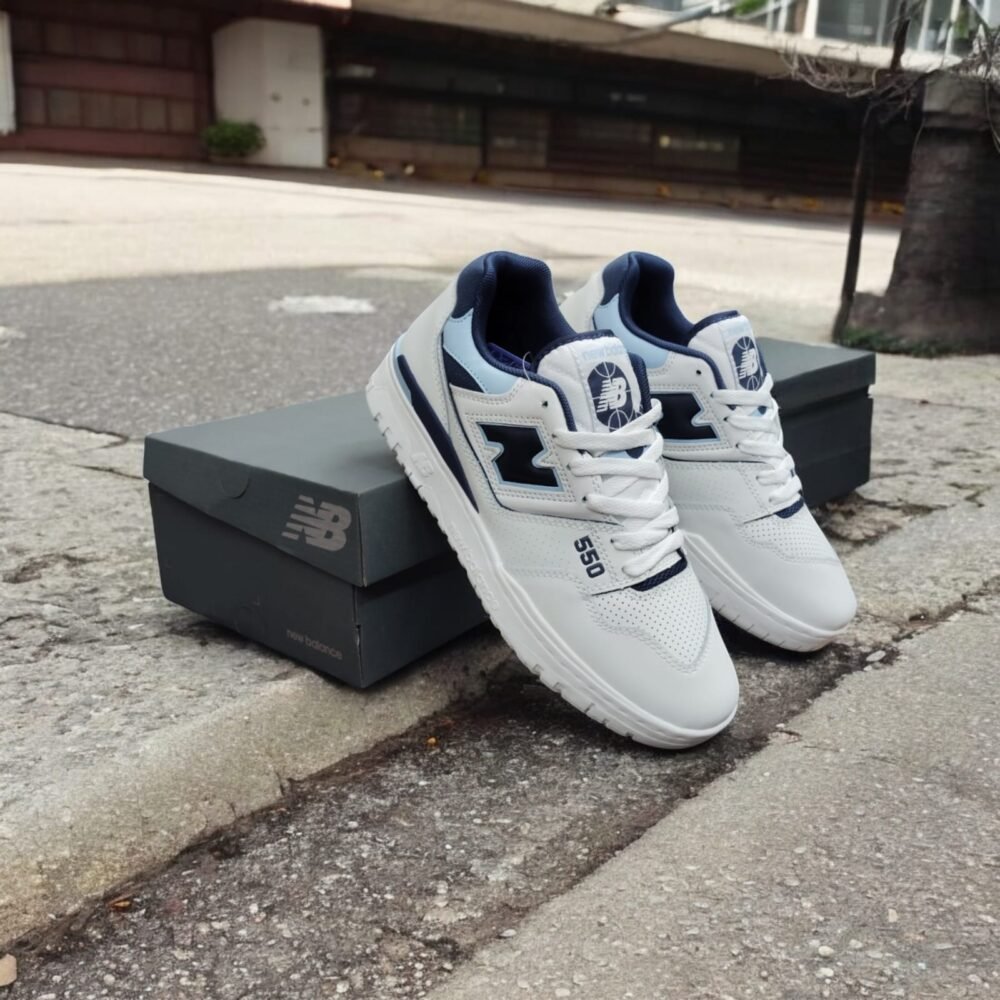 New Balance 550 White Vintage Indigo