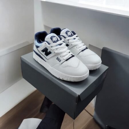 Buy First Copy 7A Quality New Balance 550 White Vintage Indigo Shoes Online India