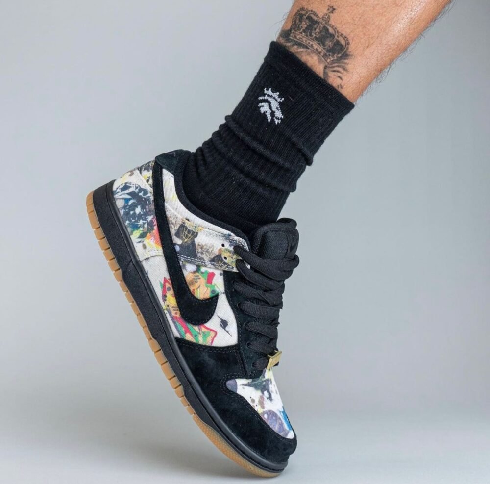 Buy First Copy Supreme X Nike SB Dunk Rammellzee Shoes Online India
