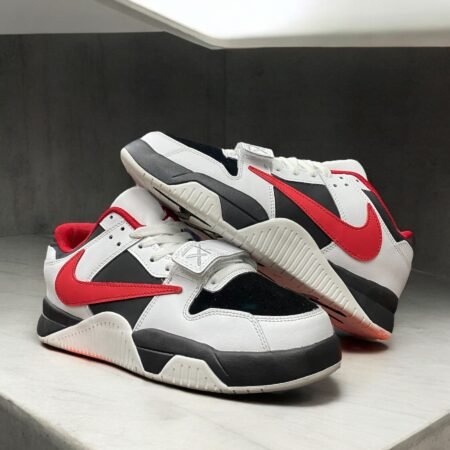 Buy First Copy Nike Air Jordan X Travis Scott X Jumpman Sail Black White Red Basketball Shoes Online India