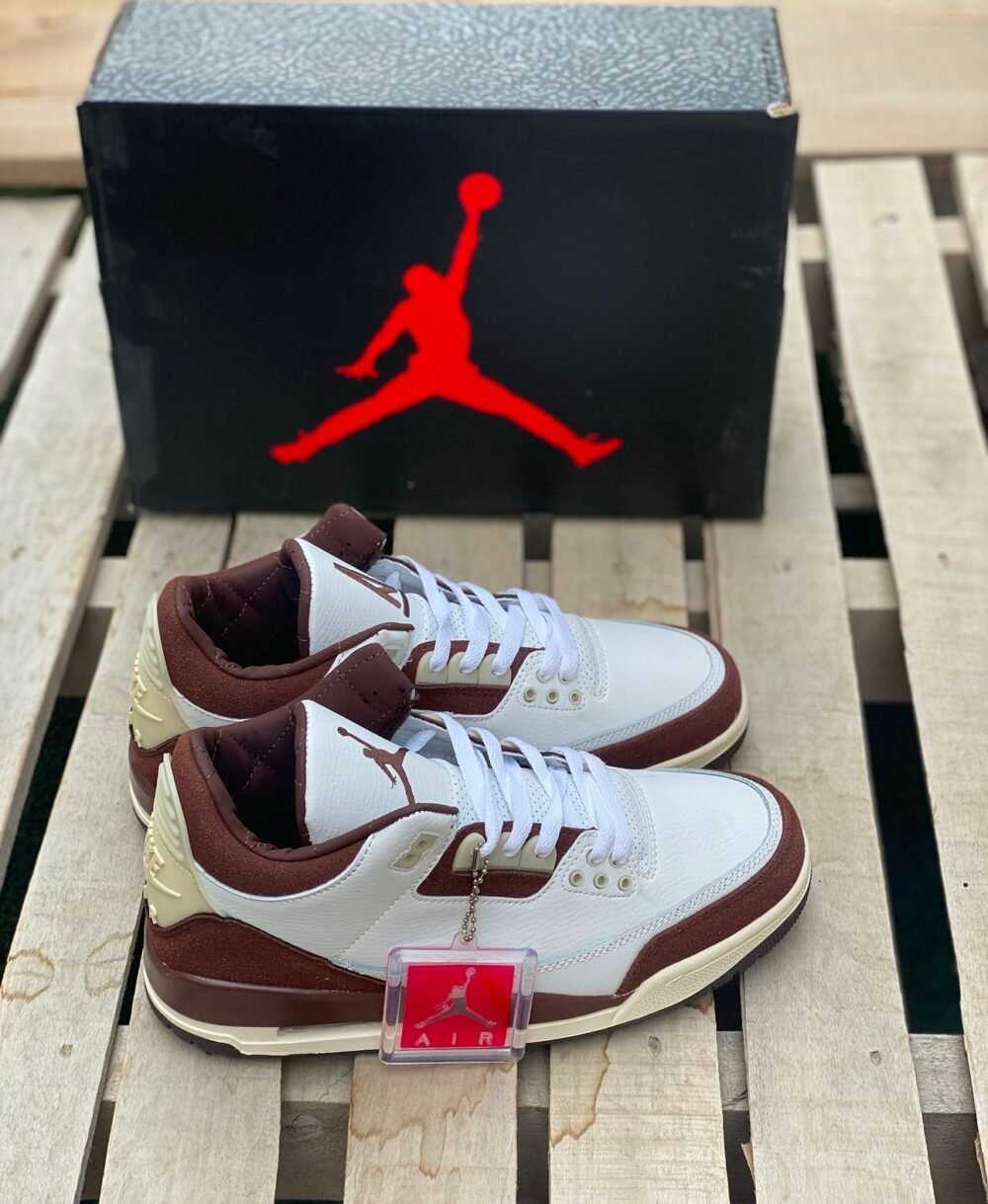 7A Quality Nike Air Jordan 3 X A Ma Maniere Burgundy Crush - Image 5