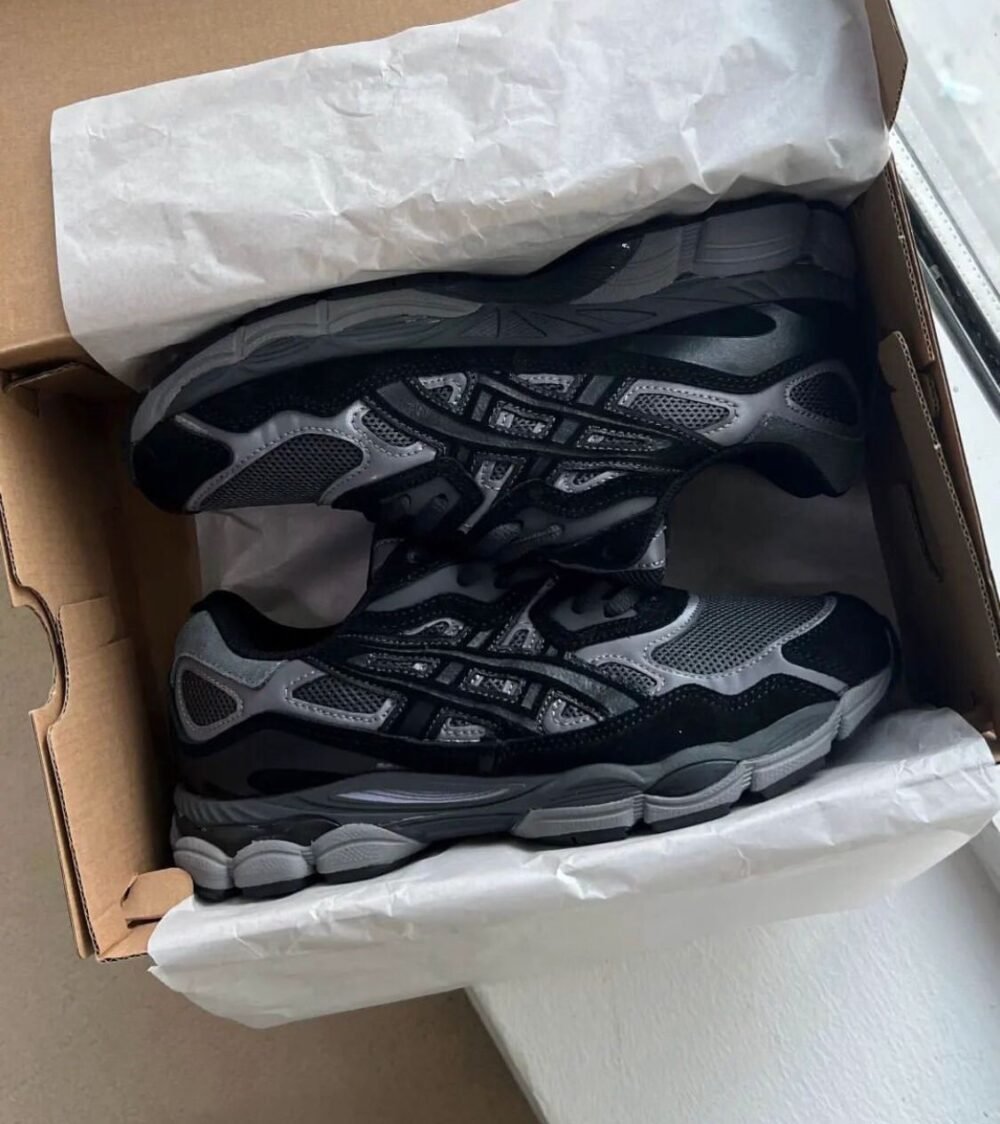 First Copy Asics Gel NYC Graphite Grey Black - Image 6