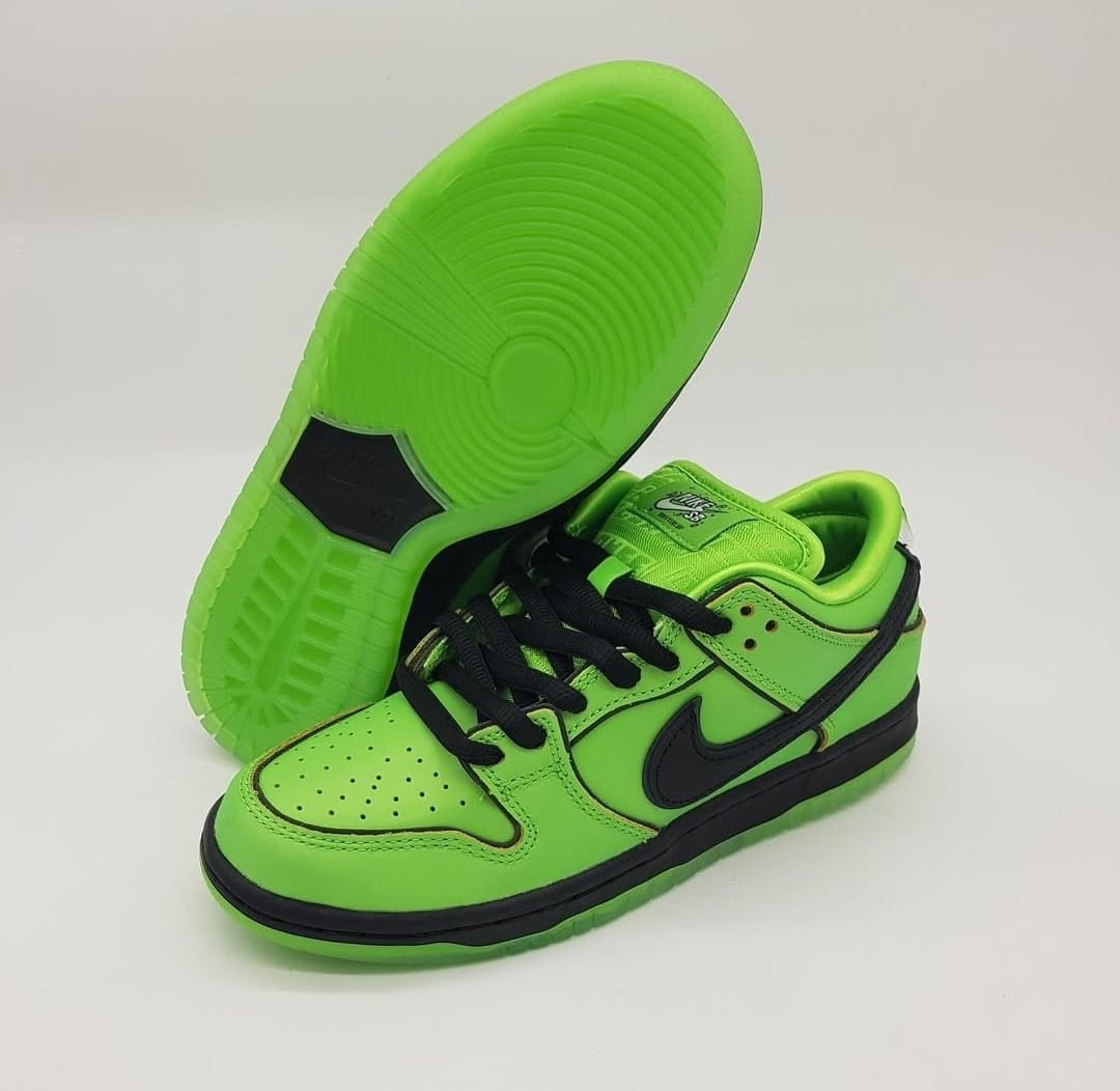 High Quality Nike SB Dunk Low Powerpuff Buttercup - Image 2