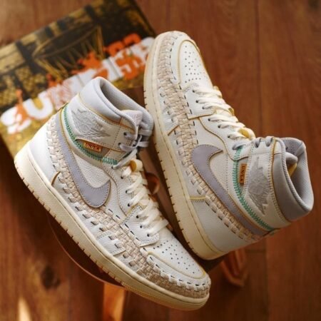 Buy First Copy Union X Air Jordan 1 High OG Woven Shoes Online India