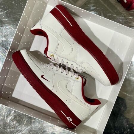 Buy First Copy Nike Airforce 1 Sail Team Red 40th Anniversary Shoes Online India