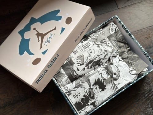 Premium Quality Nike Air Jordan Retro 4 Snorlax Custom - Image 7