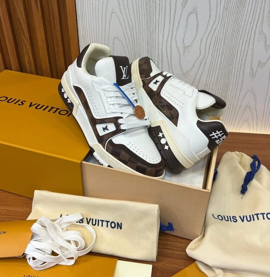 First Copy Louis Vuitton Trainer LV Moka Brown - Image 2
