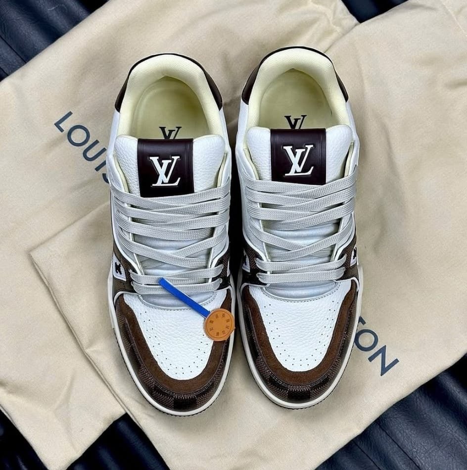 First Copy Louis Vuitton Trainer LV Moka Brown - Image 3