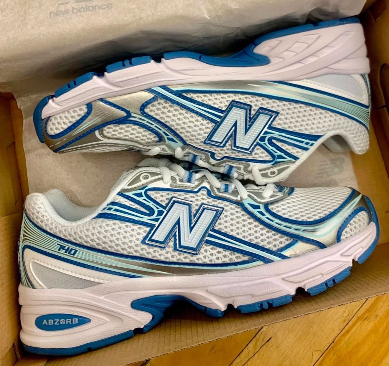 Buy First Copy New Balance 740 Blue Agate Shoes Online India