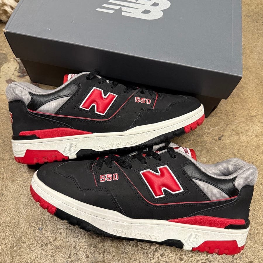 Buy First Copy New Balance 550 Black Red Bred Shhoes Online India