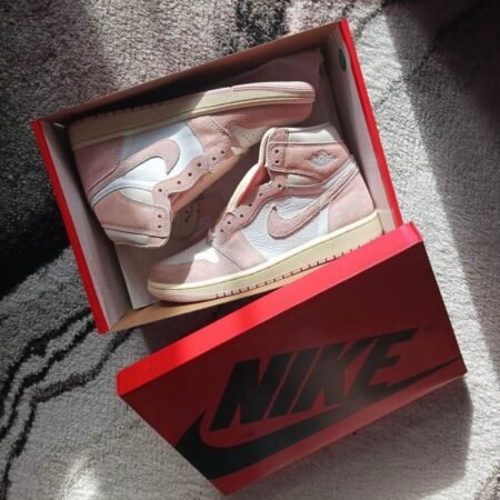 Buy First Copy Nike Air Jordan 1 High Washed Pink Womens Shoes