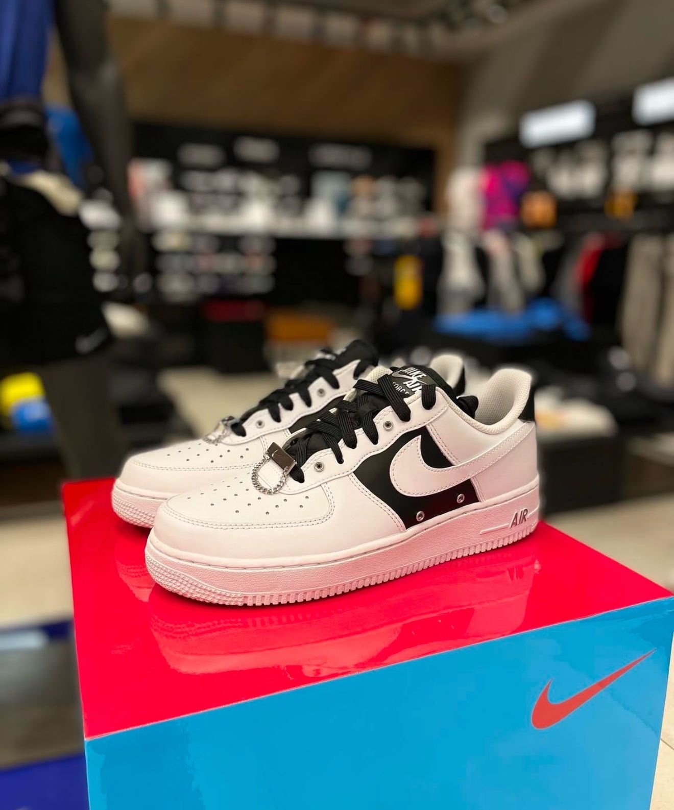 High Quality Nike Airforce 1 07 PRM Silver Chain AB - Image 4