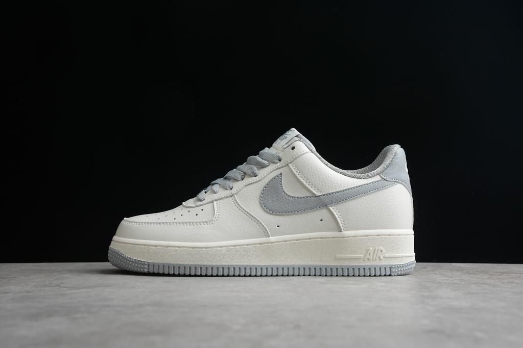 Premium Quality Nike Airforce 1 07 Dark Grey White - Image 4