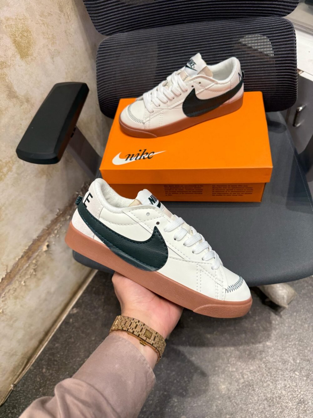 High Quality Nike Blazer Jumbo Sail Pro Green Gum - Image 2