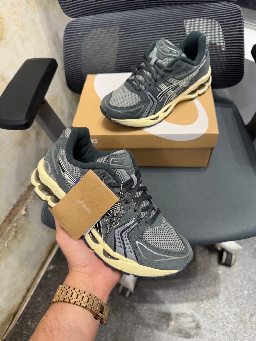 Replica Asics Gel Kayano 14 Clay Grey Black - Image 2