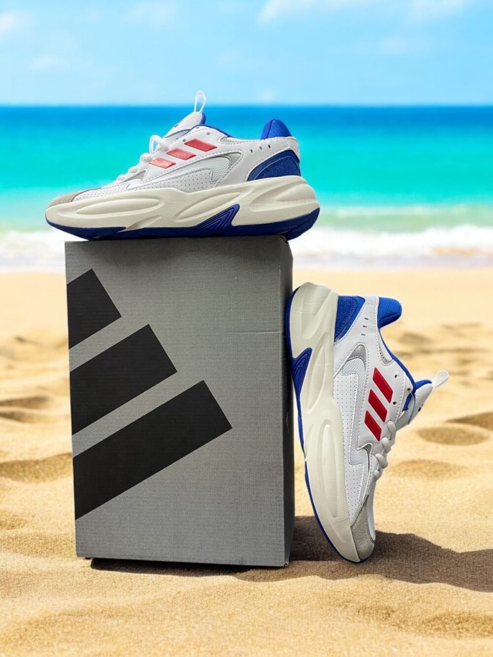 First Copy Adidas Ozwave Blue Red - Image 3