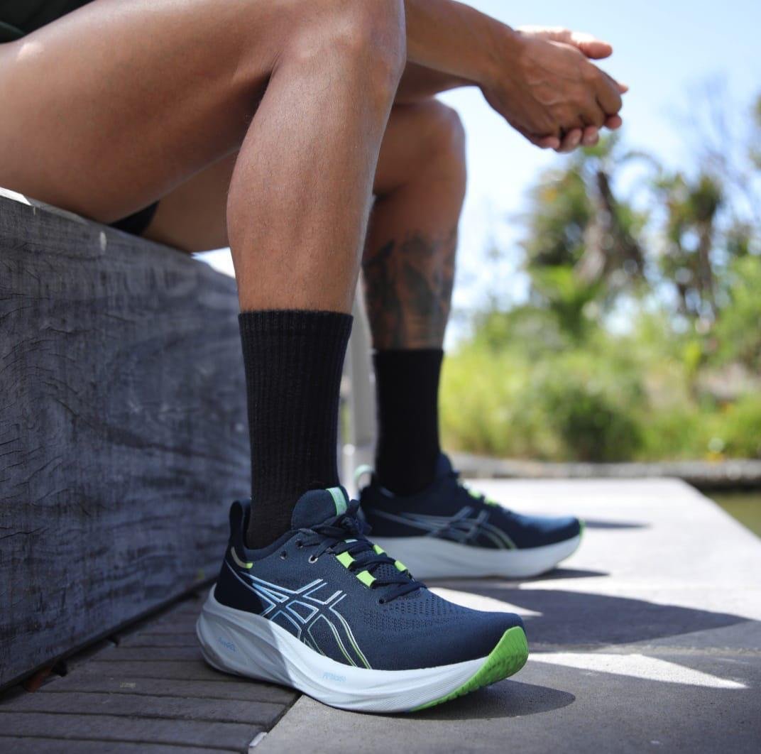 Premium Quality Asics Gel Nimbus 26 Blue White - Image 6