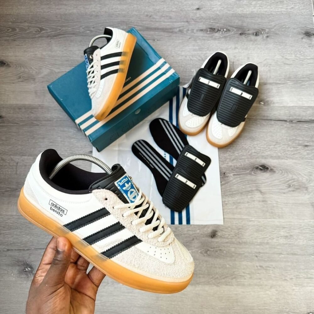 Replica Adidas Bad Bunny X Benito Gazelle Indore Core White - Image 4