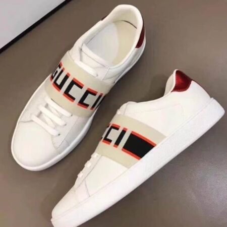 Premium Quality Gucci Ace Stripe Ivory White Womens