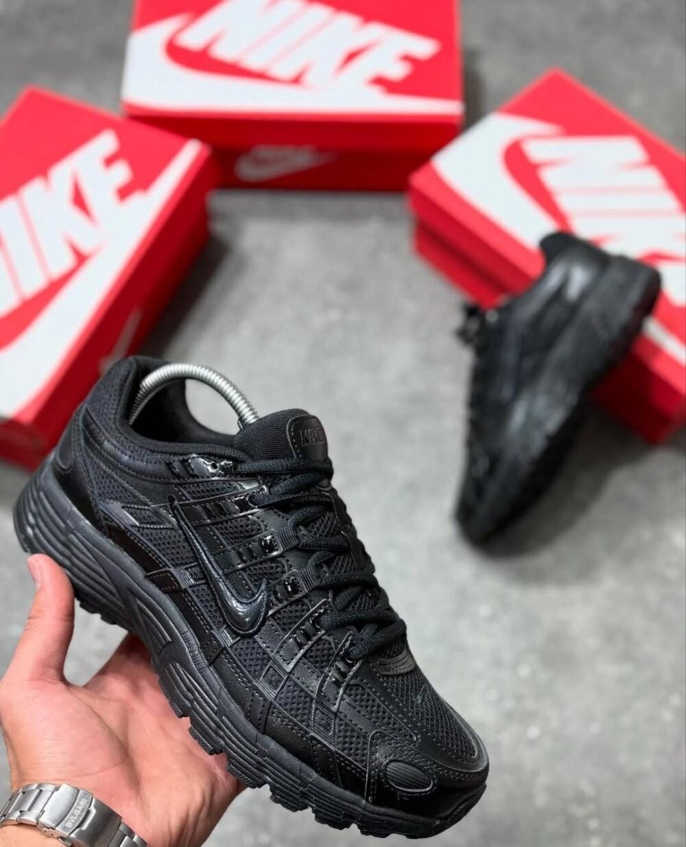Nike P-6000 Metallic Triple Black - Image 5