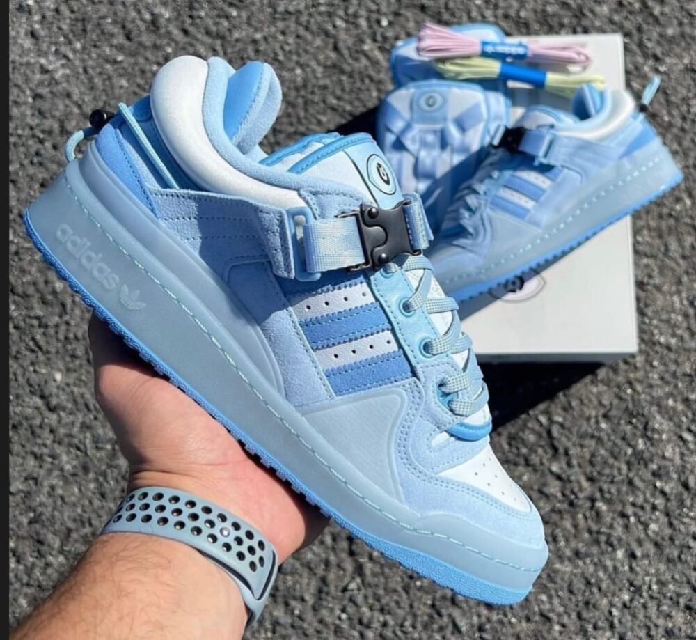 7A Quality Adidas Forum Bad Bunny Tint Blue - Image 3