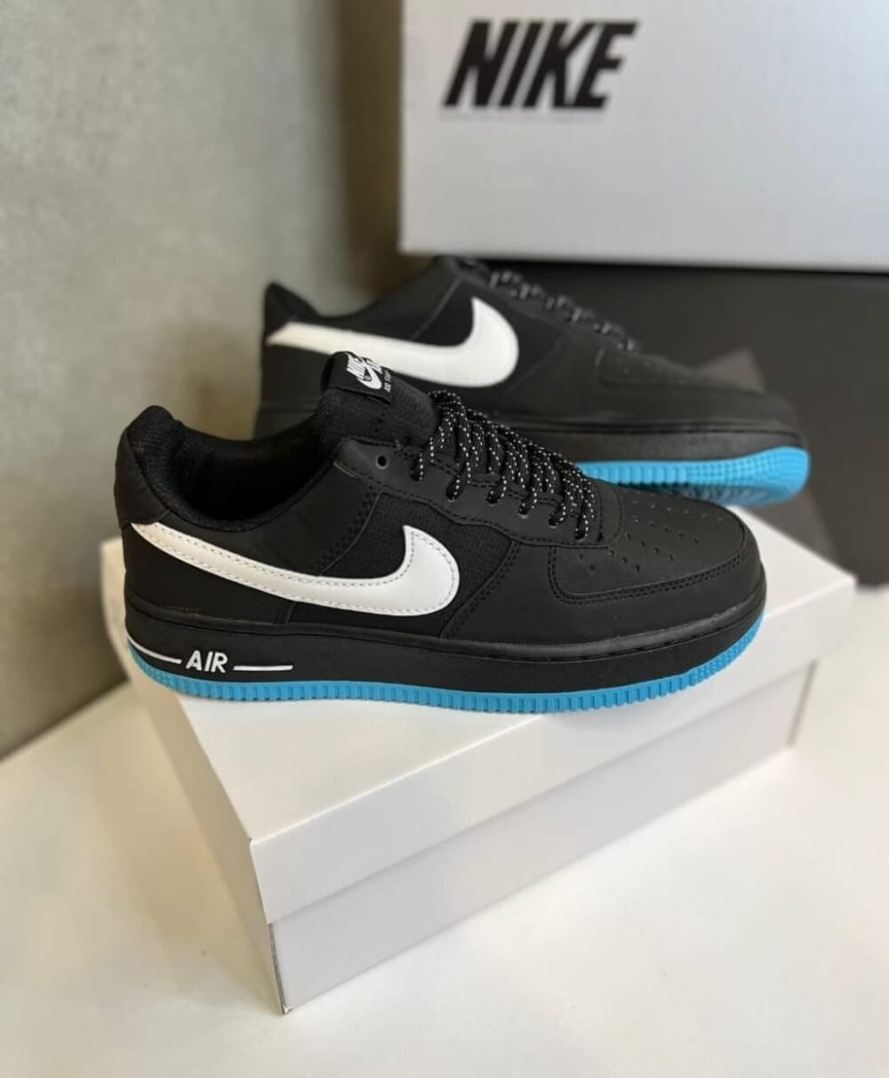 Nike Airforce 1 low Anthracite black Reflective swoosh - Image 4