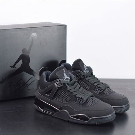 Nike Air Jordan Retro 4 black cat semi ua