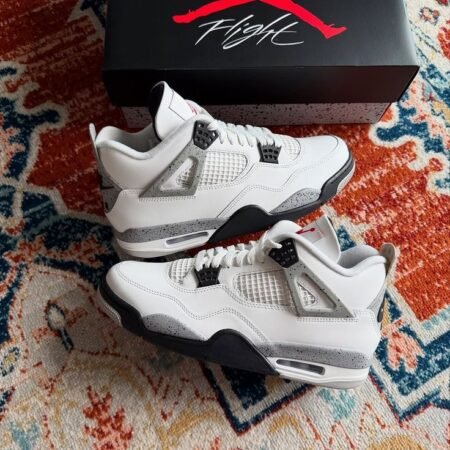 Air Jordan Retro 4 White Cement Semi UA