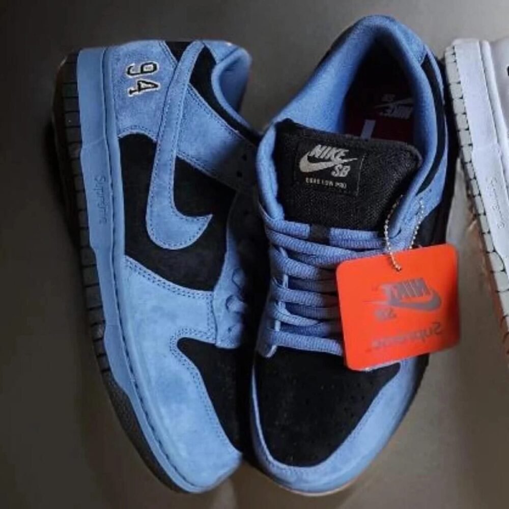 Supreme x Nike SB Dunk Low Ocean Fog - Image 4