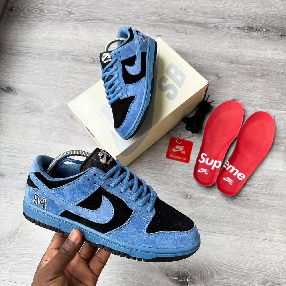 Supreme x Nike SB Dunk Low Ocean Fog - Image 6