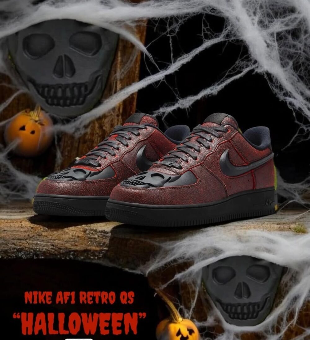 Nike Airforce 1 Low Halloween Skull - Image 6