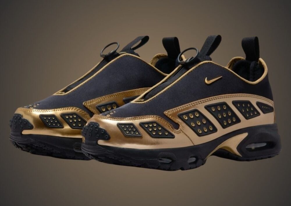 Nike Airmax SNDR Black Metallic Gold - Image 3