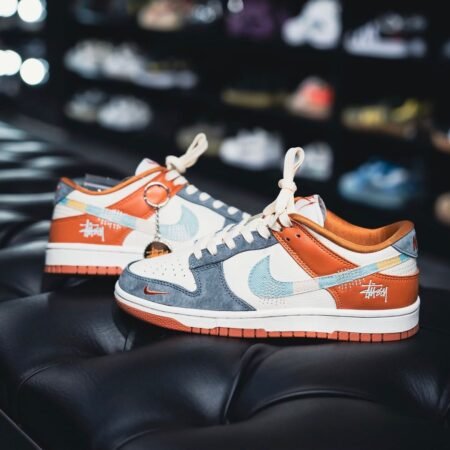 Nike Sb Dunk Low X Stussy Grey Orange