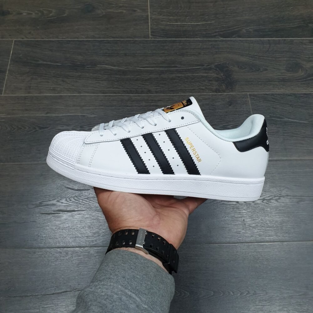 Adidas Superstar White Black Leather - Image 7