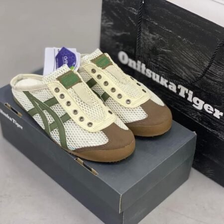 Onitsuka Tiger Mexico 66 Sabot Half Cut Shoe Cream Green"