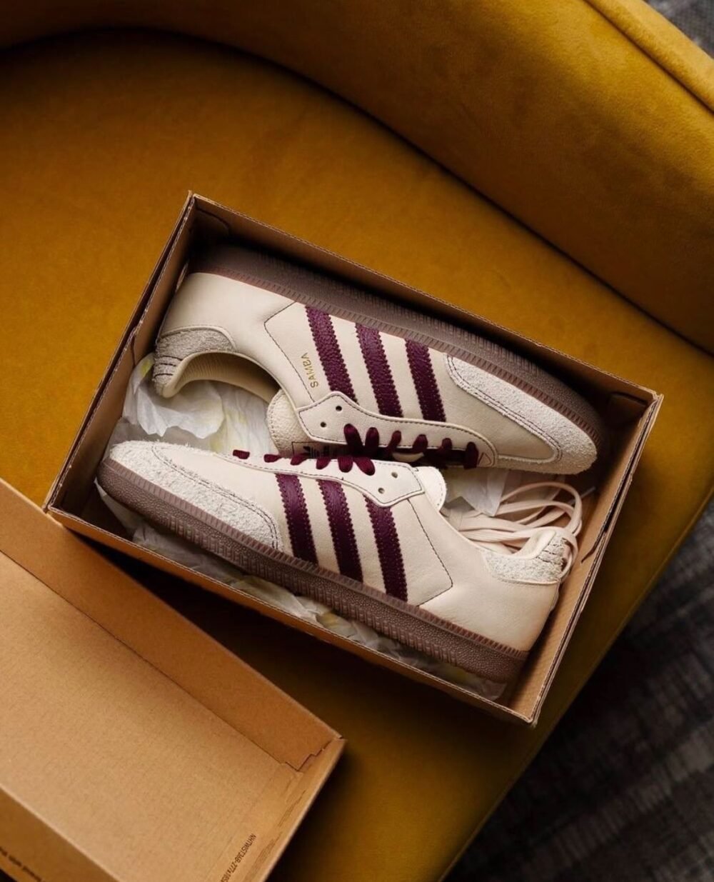 Adidas Samba Wonder White Maroon - Image 2