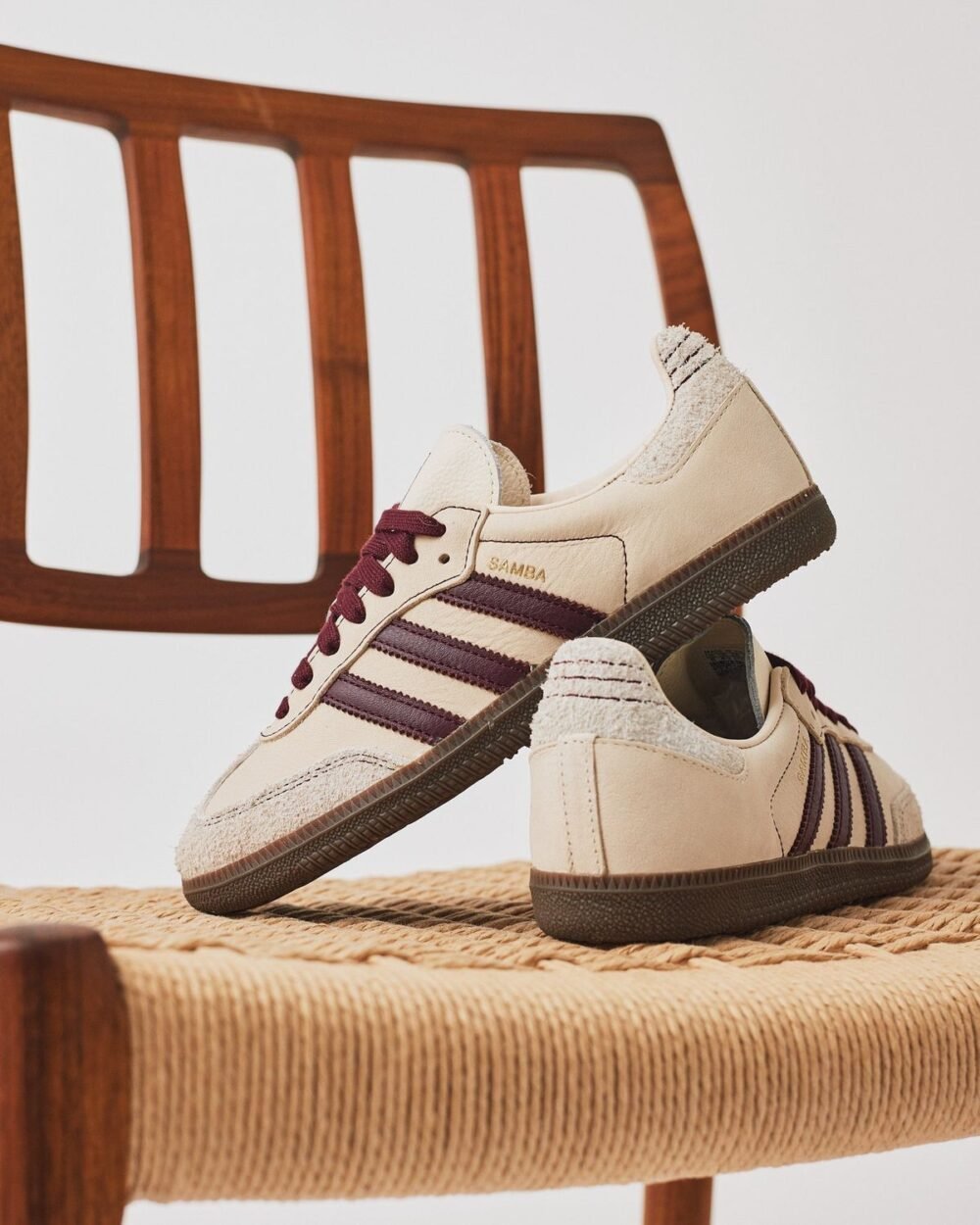 Adidas Samba Wonder White Maroo