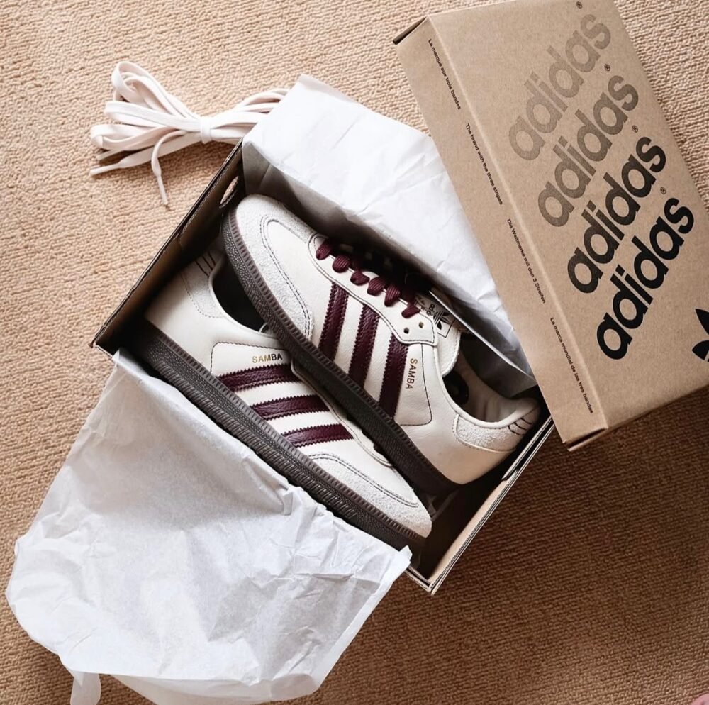 Adidas Samba Wonder White Maroon - Image 5