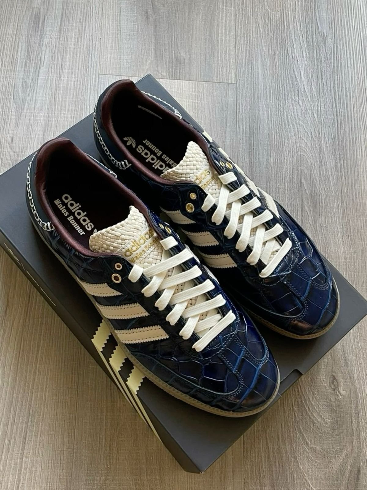 ADIDAS SAMBA X WALES BONNER NAVY CROC - Image 4