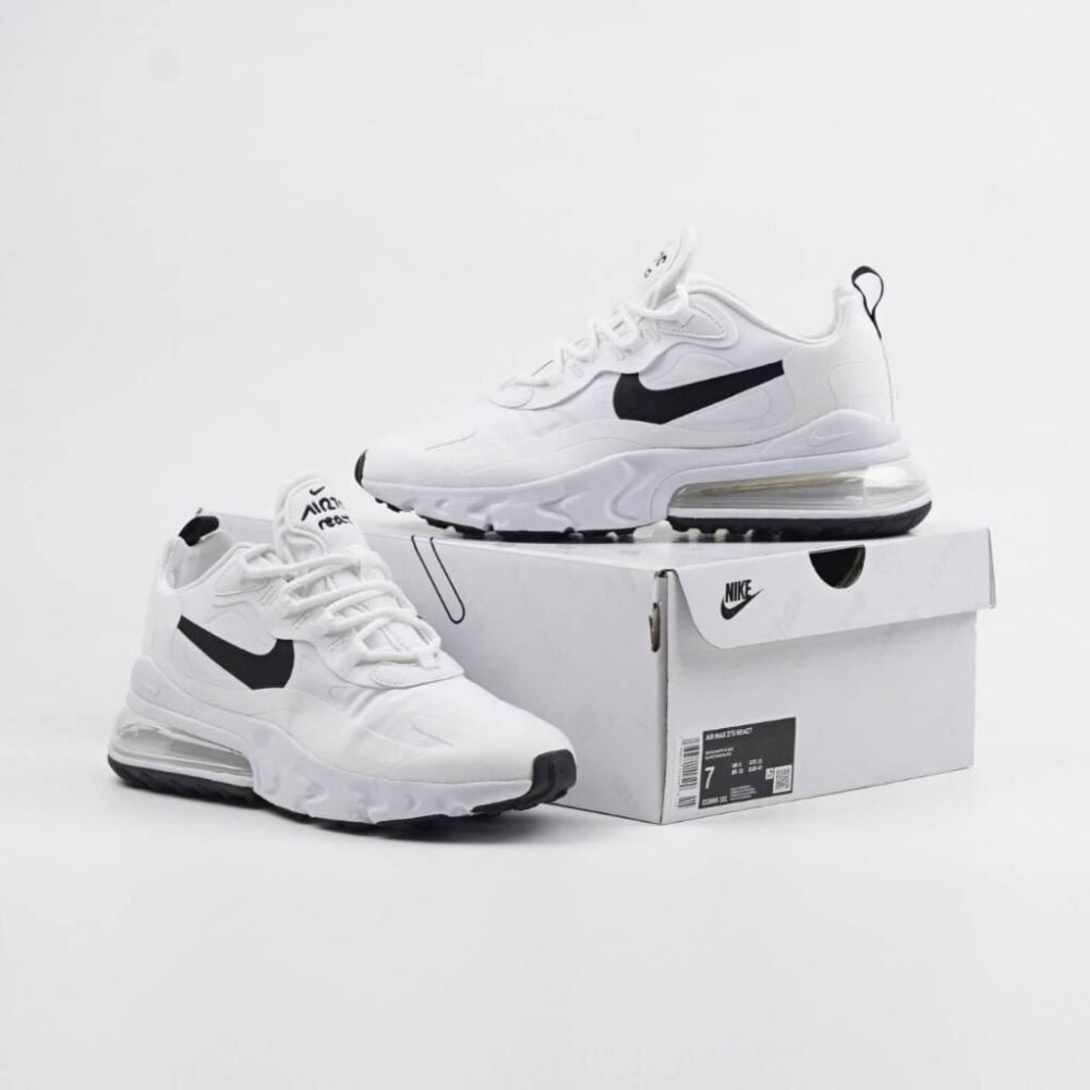 Nike Airmax 270 React White Black - Image 4