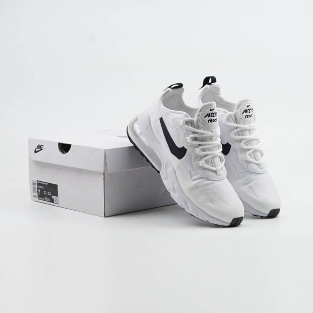 Nike Airmax 270 React White Black - Image 5