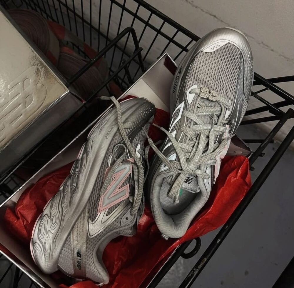Ganni x New Balance Fresh Foam Grey Quill - Image 2