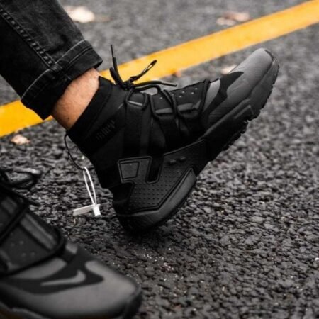 Nike Huarache Gripp Gs Triple Black