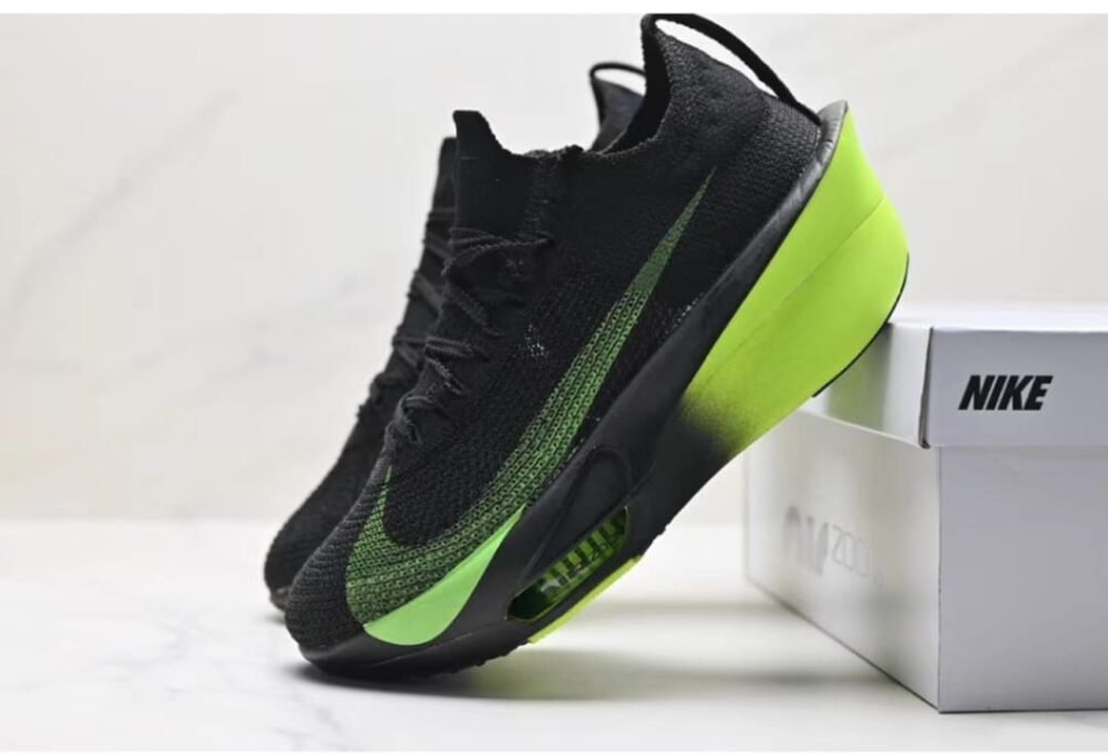 Nikee air Zoom Alphafly Black Electric Green - Image 2