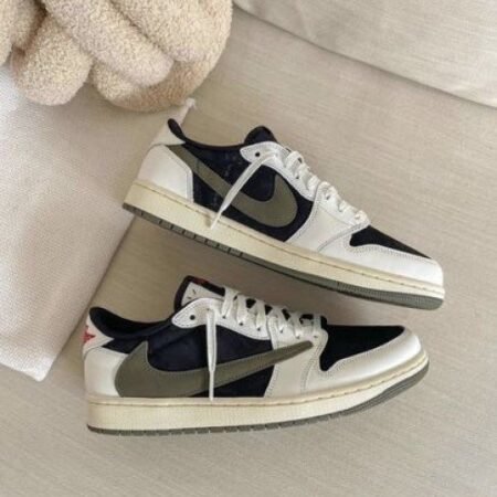 Nike Air Jordan 1 Low X Travis Scott Olive Green SEMI UA