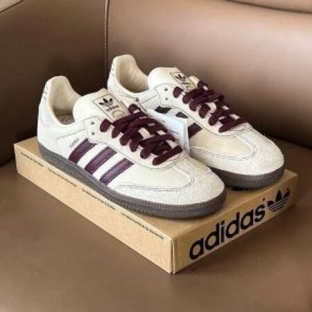 Adidas Samba Wonder White Maroon For Mens 505