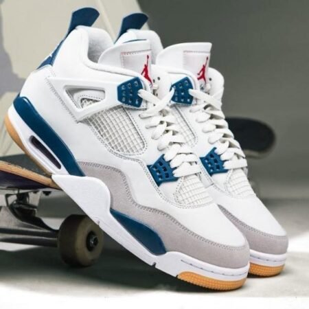 Jordan 4 Sb navy White With Special box 633