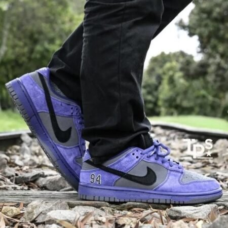 Sb dunk low Supreme 94 Purple iron grey Suede Quality