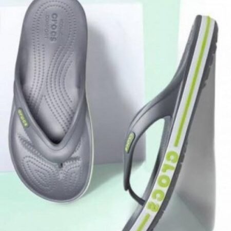 croc bayaband grey green slipper